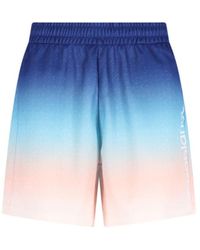CASABLANCA - Gradient Monogram Shorts With Elasticized Waistband - Lyst