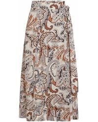Marie Line Multier Marie Oliver Estine Wrap Skirt in Green | Lyst