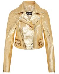TruClothing - Real Leather Short Cropped Length Brando Style Biker Jacket - Lyst