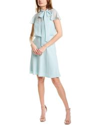 Adrianna Papell - Chiffon & Crepe Cocktail Dress - Lyst