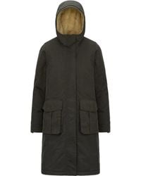 K-Way - Brunil Cotton Feel Hooded Coat - Lyst