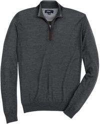 Johnnie-o - Baron Wool Blend 1/4 Zip Pullover Sweater - Lyst