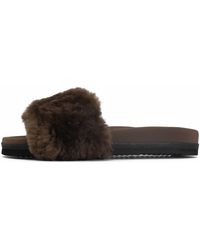 Roam - Cloud Shearling Slider Sandal - Lyst