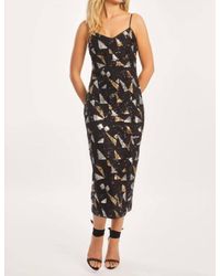 Caballero - Carolta Precious Metal Geo Sequin Dress - Lyst