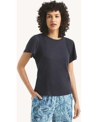 Nautica - Flutter-Sleeve Top - Lyst