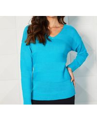 French Kyss - Long Sleeve V-neck Top - Lyst