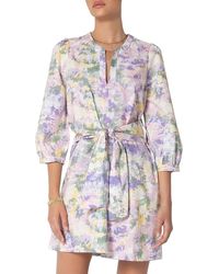 Tart Collections - Floral Print V-neck Tunic Dress - Lyst