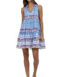 Oliphant - Campania Sleeveless Tiered Short Dress - Lyst