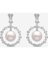 Assael - 18k Gold Diamond 2.54ct. Tw. And South Sea Pearl Drop Earrings - Lyst