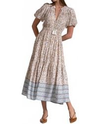 Elan - Whimsy Print Elastic Waist Maxi Dress - Lyst