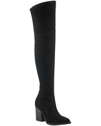 Marc Fisher - Meyana Faux Suede Pointed Toe Over-the-knee Boots - Lyst