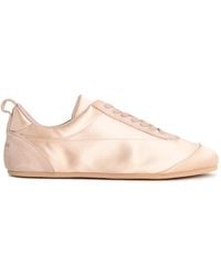 Jil Sander - Etage' Satin Sneakers With Rosã Suede Trim - Lyst