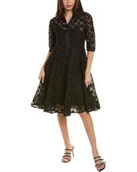 Gracia - Mesh Embroidered Shirtdress - Lyst