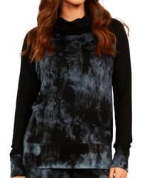 French Kyss - Marble Wash Color Block Turtleneck Top - Lyst