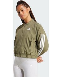 adidas - Essentials 3-Stripes Lifestyle Woven Bomber Jacket - Lyst