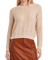 Another Love - Sari Sparkle Cable Knit Sweater - Lyst