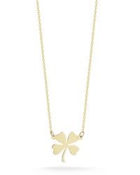 Ember Fine Jewelry - Lucky Clover Necklace - Lyst