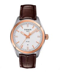 Tissot - White Dial Watch - Lyst