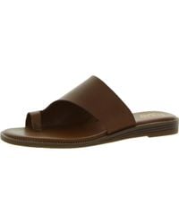 Franco Sarto - Gem Leather Slip On Flat Sandals - Lyst