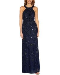 Adrianna Papell - Lace Long Evening Dress - Lyst
