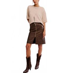 Free People - Sycamore Vegan Midi Skirt - Lyst