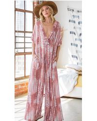 Bucketlist - Super Comfy And Cozy Tie Dye Print Jumpsuit - Lyst