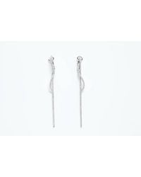 Avenue Chic - Infinity Long Bar Earrings - Lyst