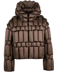 RAXXY - Cropped Quilted Down Jacket With Boxy Silhouette - Lyst
