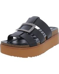 Franco Sarto - Patricia 2 Leather Slip On Platform Sandals - Lyst