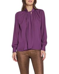 Lyssé - Janis Scarf Neck Pull On Blouse - Lyst