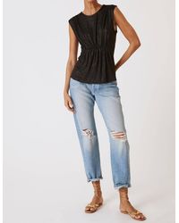 Bishop + Young - Shimmer Peplum Top - Lyst