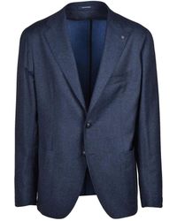 Tagliatore - Midnight Rounded Virgin Wool Jacket - Lyst