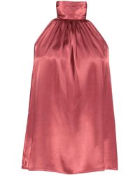 Bishop + Young - Esme Tie Neck Halter Top - Lyst