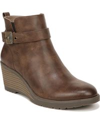 Dr. Scholls - Camille Faux Leather Zipper Ankle Boots - Lyst