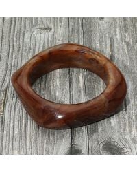 Fashnzfab - Abstract Square Celluloid Acetate Bangle Bracelet - Lyst