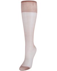 Hanes - Silk Reflections Sheer Knee Highs Reinforced Toe (2 Pack) - Lyst