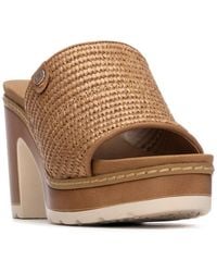 Xti - Refresh Collection Block Heel Slip On Sandals - Lyst