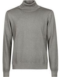 Fay - Fitted Virgin Wool Turtleneck Sweater - Lyst