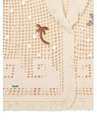 Alanui - Where The Waves Begins Cotton Cardigan - Lyst