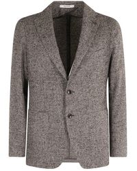 Tagliatore - Single-Breasted Micro-Pattern Wool Jacket - Lyst