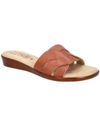 TUSCANY by Easy StreetR - Nicia Faux Leather Slide Sandals - Lyst