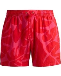 BOSS - Standard Tonal Print Swim Trunks, Punch Floral - Lyst