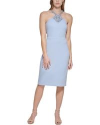Vince Camuto - Embellished Halter Cocktail And Party Dress - Lyst