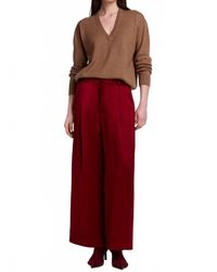 Smythe - Cropped Pleated Trousers - Lyst