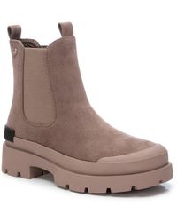 Xti - Suede Ankle Booties By - Lyst