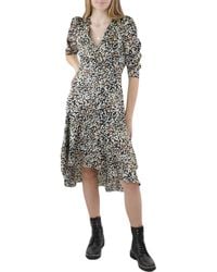 Lucy Paris - Animal Print Hi Low Fit & Flare Dress - Lyst