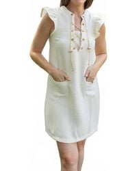 Voya - Golden Chain Tweed Dress - Lyst