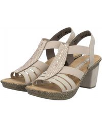 Remonte - Rabea Rhinestone Leaf High Heel Sandal - Lyst