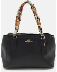 COACH - Leather Mini Chirstie Top Zip Tote - Lyst