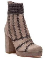 Silent D - Yasmin Platform Booties - Lyst